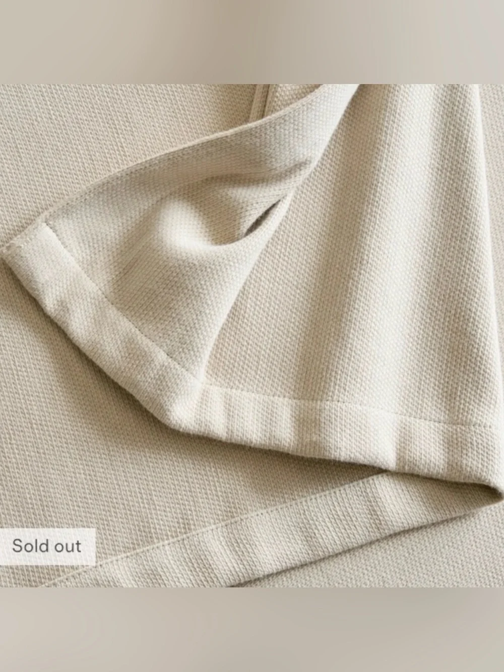 NWOT Luxury Organic Cotton Tan Bed Blanket - Retail $94